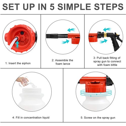 Pistola de agua para limpiar la lanza baja de espuma