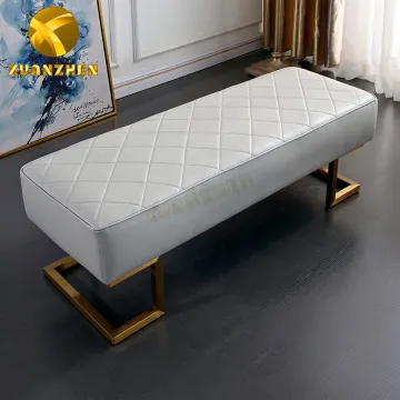 Modern Furniture Living Room Sets: Velvet Sofa, Bench, and Ottoman
