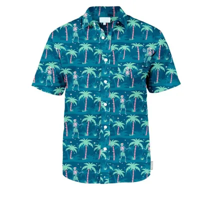 2024 Wholesale Custom Color Digital Printed Rayon Aloha Shirts