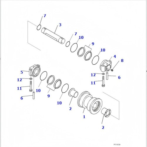 Track Roller Assembly 209-30-00192 FOR PC700LC-11