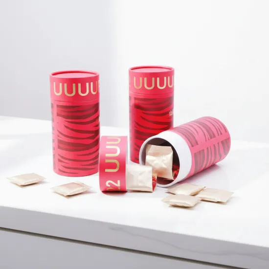 Elegant Paper Tube Gift Box for Tea Leaves