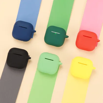 Free Silicone Rubber Cases for Apple AirPods 4 TWS Wireless Earbuds