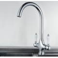 Low pressure kitchen sink water ridge faucet