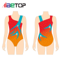 Crystal Rhinestone Gymnastic Leotard for Girl