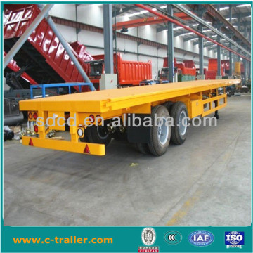 flatbed trailer with container lock/twist lock