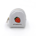 Custom embroidery fruit PU coin purse