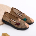 Breathable and non slip soft soled grandma shoes