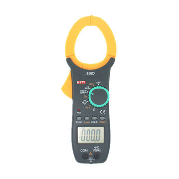 1,000A AC/DC Digital Clamp Meter with 3-3/4 Digits, Duty Cycle