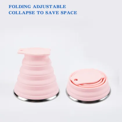Portable Folding Silicone Reusable Collapsible Sports Water Bottle