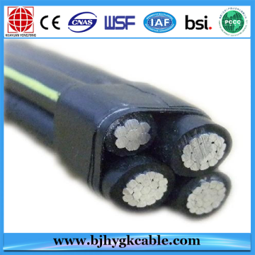 Cable aislado aéreo condensado circular de aluminio profesional