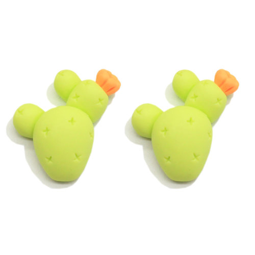 Flatback Cactus Miniature Resin Ornament for Kawaii Drop Earrings Slime Decoration