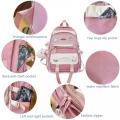 Girls Cute School Backpack Multiple Compartments Laptop