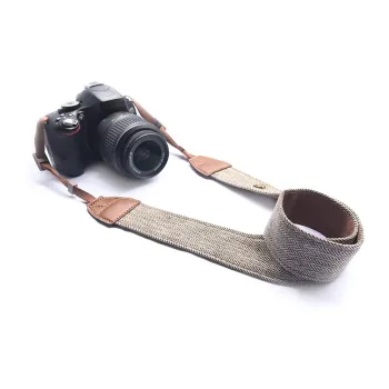 Soft Vintage Camera Strap: A Stylish Shoulder Neck Belt for Nikon, Canon, Sony, Fuji SLR and DSLR Cameras - Perfect Photography Studio Accessory