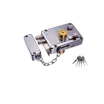 Security Rim Lock with Iron Chain Door Lock