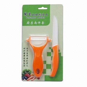 Ceramic Knife Set with Ceramic Peelers, Customized Colors are Welcome