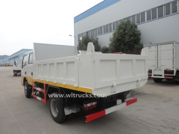 dongfeng twin cab 3 ton dump truck