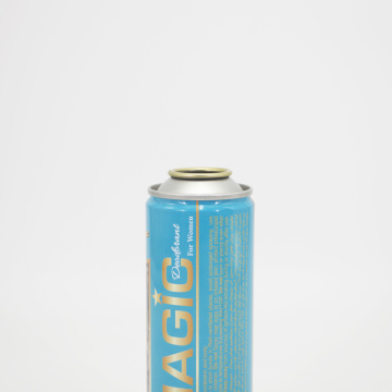 Body aerosol cans with a capacity of 140ml