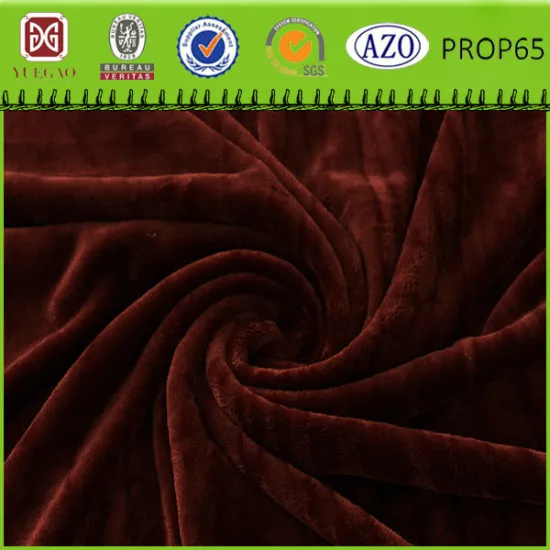 Polar coral flannel fleece wholesale fabric