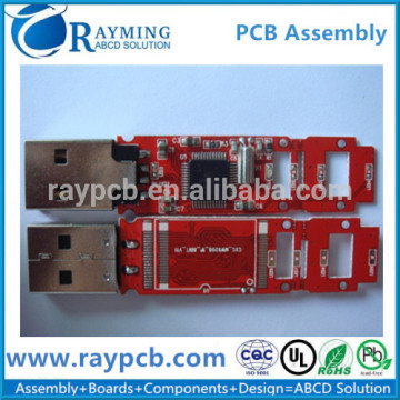 Red Soldermask PCB For USB Connection