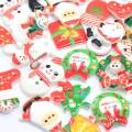 Hars Flat Back Christmas Slime Charms voor DIY-figuren decoratie