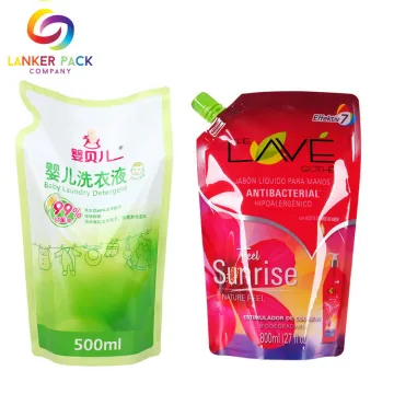 Leakproof Plastic Liquid Pouch Bag With Spout
