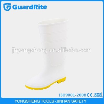 GuardRite Brand White Fashion Lady Rubber Rain Boots