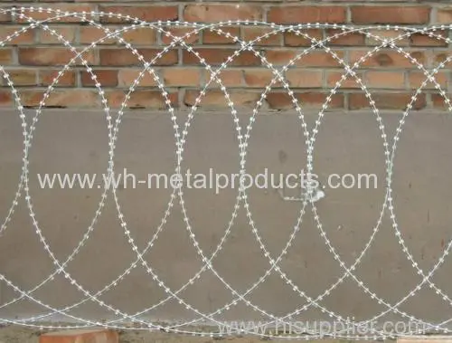 500mm 600mm 700mm 900mm Coil Od Flat Wrap Razor Wire 