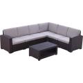 Sofa d&#39;osier extérieur de rotin de coin de loisirs de patio