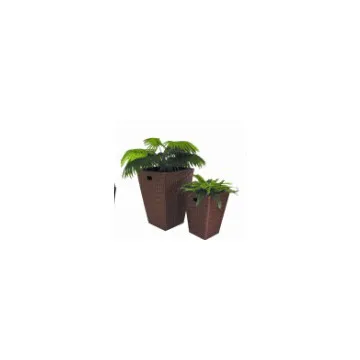 Outdoor furniture rattan flower pot garden flower pot set MY8041