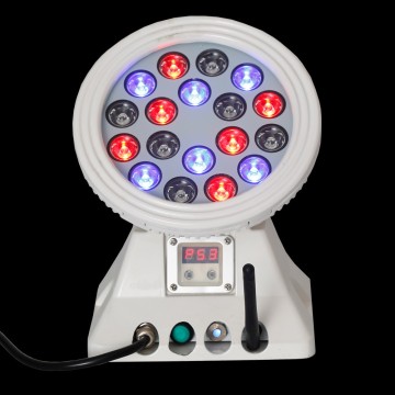 IP65 18pcs राउंड RGB आउटडोर एलईडी वॉल वॉशर लाइट बार