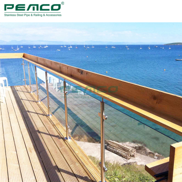 Low Price Hot Selling Stainless Steel Balustrade Tempered Glass Railing