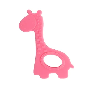 100% Natural Giraffe Shape Baby Teether: A Safe and Charming Silicone Toy for Infants