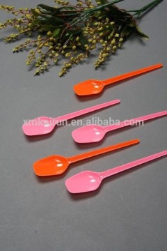 Length 14.7cm Different Color Disposable Plastic Desert Spoon