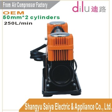 250L/min double cylinders Car air compressor, heavy duty air compressor, air pump, air inflator, 2*cylinders air compressor