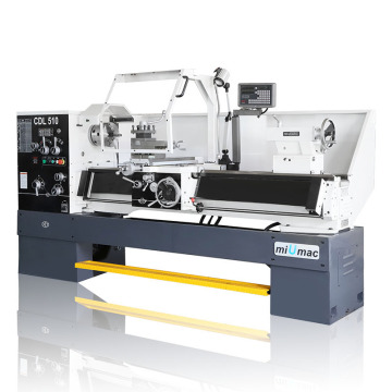 Manual Lathe Machine with 52mm Chuck Diameter and 1500mm Swing for Heavy Duty Steel Applications