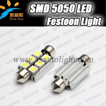 DC 12v-14.5v Festoon led bulb 12V C5W 39mm with heat sink