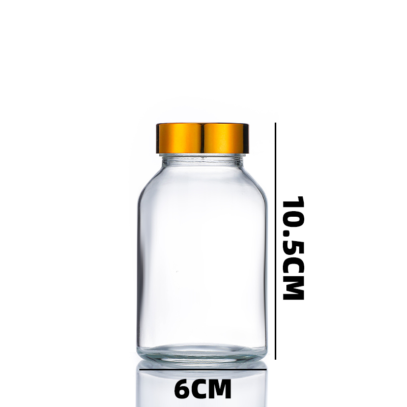 180ml transparent glass jar3