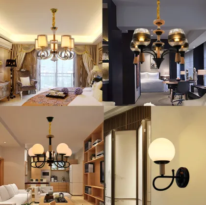 Modern Wooden Chandelier Lighting: Simple Fashion Ceiling Lamps