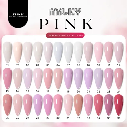 JTING Hot Popular 36colors Milky Pink Gel Polish Collection