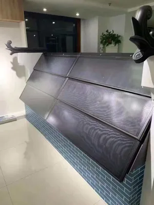 Integrated Solar Panels Tiles: Innovative Roof Solutions Generating Energy with Stainless Steel, Glass, and BiPV Technology in Black and Green