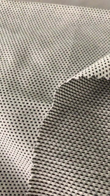 cotton polyester dot knit jersey spandex