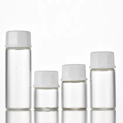 1/4 Dram Amber Glass Vial With Octagonal cap