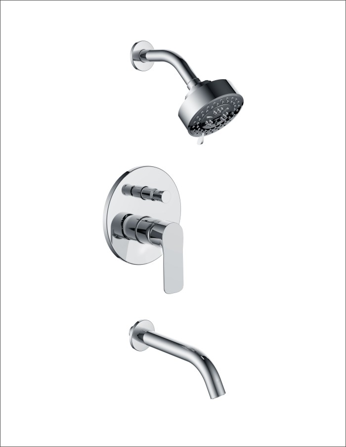 New style concealed shower mixer with diverter