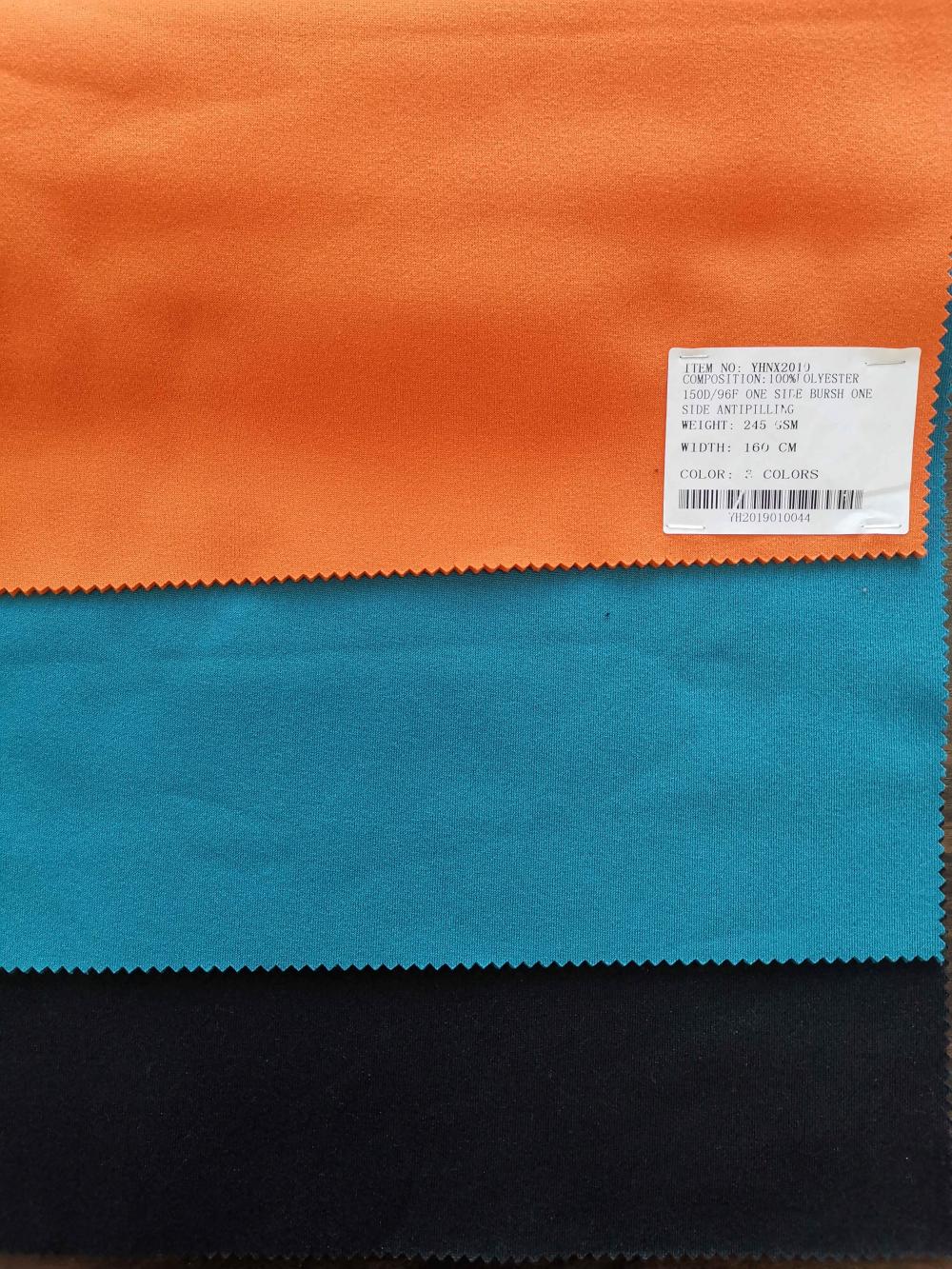 100% Polyester One Side Brush Poly Spun Fabrics