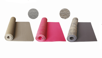 PVC linen yoga mat