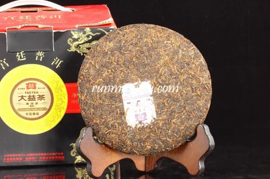 2010 Menghai Dayi "Gong Ting" Ripe Pu Er (001) Pu-erh Tea , 200g/cake