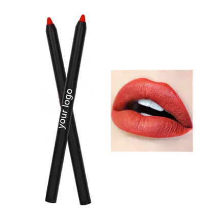 Private Label Vegan Waterproof Brown Lip Liner and Lipstick Set