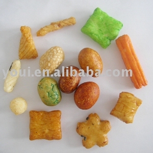 Rice Crackers and coated peanuts mix 6 (kosher)