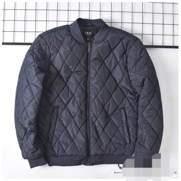 Men's Padded Jacket With Quilting And Rib