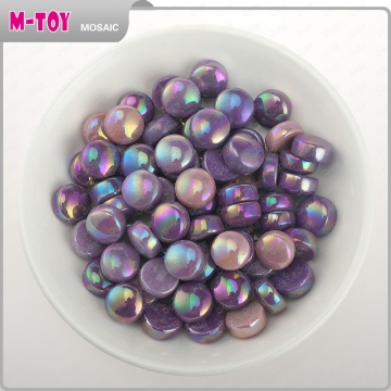 SR18 DIY purple cheap mosaic tile,round shape mosaic tile